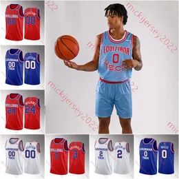 Louisiana Tech Basketball Jersey Devin Ree Tahlik Chavez Tyler Henry Sean Newman Jr. Jordon Turner Jaylin Henderson Daniel Batcho Alex Vertus Terri Miller Jerseys