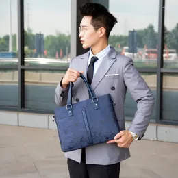 Briefcases Men's Briefcase Oxford Water Proof Handbag Causal Man' Shoulder Bag Crossbody 14 Inch Laptop Case Travel For Man