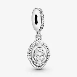 Nuovo arrivo 100% argento sterling 925 ciondolo con ciondolo specchio magico adatto braccialetto europeo originale gioielli di moda Accessori264L