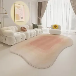 Carpet Cream Style Bedroom Decor Cloud Shape Carpet Irregular Fluffy Plush Rug Luxury Carpets for Living Room Home Soft Study Floor Mat 231130