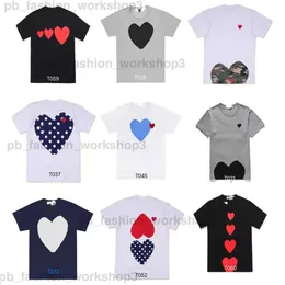 Comme T Shirt Cdgs Tshirt Garcons gömlek oyun gömlek küçük aşk kalp gömlek erkek ve pamuk kısa kollu ebeveyn çocuk cdgs gömlek 414