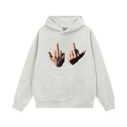 Herrtröjor tröjor high street hoodie lös huva långärmad topp med långfingertryck mode hiphop pullover hoodie kvinna t231201