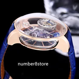 Relojes de lujo para hombres: JC Astronomia Tourbillon Burnize Blue Sports  Watch, Dial esqueletizado, Cristal de zafiro, Wristwatch impermeable