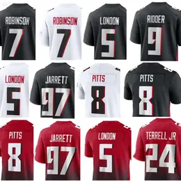 Maglia da calcio personalizzata uomo donna gioventù Deion Sanders Drake London Desmond Ridder Tyler Allgeier Bijan Robinson Kyle Pitts Mack Hollins