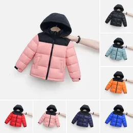 Niños niños abajo abrigo NF diseñador chaqueta de invierno niños niñas al aire libre abajo con capucha caliente parka chaquetas acolchadas letra impresión ropa outwear cortavientos23