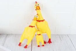 Pets Dog Toys Screaming Chicken Squeeze Sound Toy Dogs Super Durable Funny Squeaky Yellow Rubber Chicken Dog Chew Creative Toy C2807586