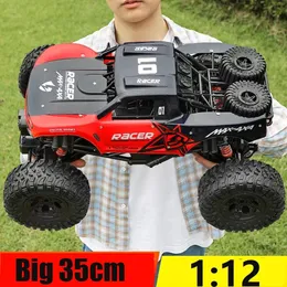 Electric/RC Car Q96 Big RC Car 1 12 Scale 4WD Radio Controlled Truck High Speed 20km/h Racing car Drift Off Road Waterproof Buggy Toy Boys Gift 231130