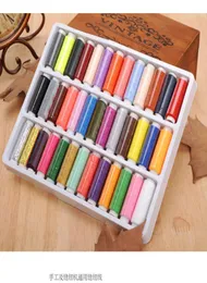 Juego de 39 rollos de hilo de coser de colores mezclados NO402, suministros de costura de poliéster para hilo de máquina manual para coser 9769367