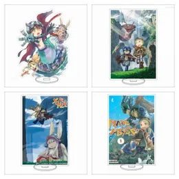 Keychains Made In Abyss Anime Character Model Cosplay Acrylic Stands Plate Holder Cake Topper Birthday Prop Fans Christmas Gifts 15CM