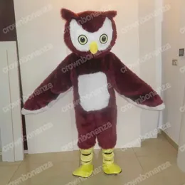 2024 Vuxenstorlek Owl Mascot Costumes Halloween Tecknad karaktärsdräkt Suit Xmas Outdoor Party Festival Dress Promotional Advertising Clothings