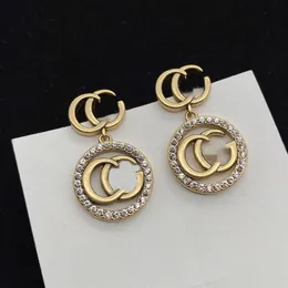 Pendientes de regalo de joyería de moda de estilo maestro, pendientes de tuerca de Hip Hop, pendientes de oro rosa para mujer, anillos de boda para fiesta 162634