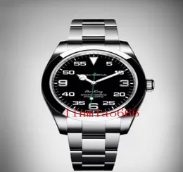 최고 럭셔리 멘즈 시계 Exp Air King Series 116900 및 216570 Black 40mm 다이얼 자동 기계식 이동 316 Steel Bran Watches1623201