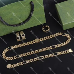 Łańcuch kubańska Złoty Naszyjnik Urok Bracelets Branselets Brand Jewelry do prezentów Otwarcie Pierłnictwo Kobiet Party Rocznica