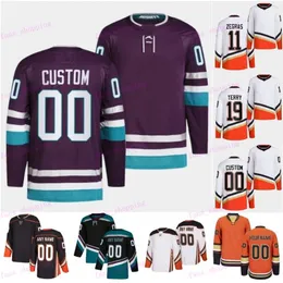 30th Hockey 91 Leo Carlsson Jersey 11 Trevor Zegras 19 Troy Terry 4 Cam Fowler 37 Mason McTavish 77 Frank Vatrano 16 Ryan Strome 리버스 레트로 남성 여성 청소년