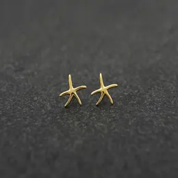 Fashion starfish stud earrings zinc alloy silver plated stud earring Marine biological stud earrings for women whole283K
