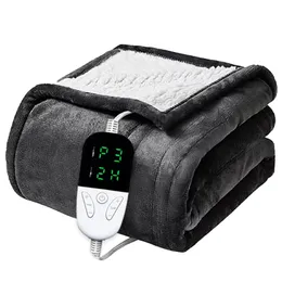 Electric Blanket Heated Blanket Electric Soft Throw with 6 Heating Levels 4 Hours auto Off Over Heat Protection 231130