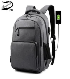 Fengdong waterproof school backpack for teenagers boy usb charge bagpack male bags college student book bag 2108096341301