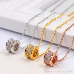 Stainless steel Roman love necklaces & pendants Rhinestone choker necklace women men Lover neckalce Jewelry Gift with velvet bag240t