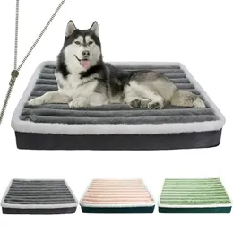 Canis Pens Plush Grande Dog Bed Mat Camas de Gato para Cães Médios Capa Removível Pet Almofada Super Macia Camas de Cachorro com Zíper Pet Bed Sofá 231130