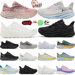 Hoka Running Shoes Hokas Bondi 7 8 Clifton 9 Triple White Black Oreo Free People Runner Sneakers Light Treatable Strubling Mens Womens Shoe Trainers