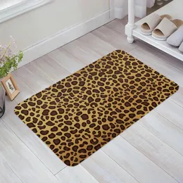 Mattor djur hudstruktur leopard tryck hem dörrormat dekoration flanell mjukt vardagsrum matta kök balkong mattor sovrum golvmatta