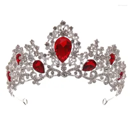 Pinces à cheveux couronne de mariée couvre-chef en alliage de luxe incrusté de strass bandeau pour femme NA