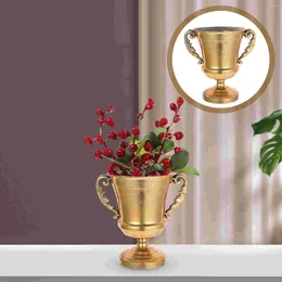 Vases Artificial Wedding Centerpieces Tables Dried Flower Pot Iron Plant Vase Adornment