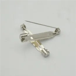 500pcs 2 4cm High Quality Safety pins Brooch Base Back Bar Badge Holder Brooch Pins DIY Jewelry Finding251S