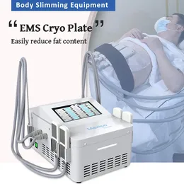 Cryotherapy Painless Liposuction 4 Cryo Plates Fat Burst Body Contouring Peach Buttock Shaping Machine EMS Stretch Marks Wrinkle Remover