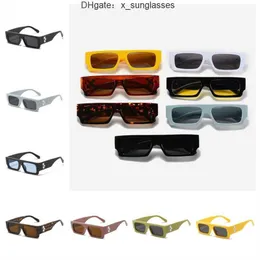Luxury Frames Fashion Sunglasses Style Square Offs White Brand Sunglass Arrow x Black Frame Eyewear Trend Sun Glasses Bright Sports Travel Sunglasse 0JX9