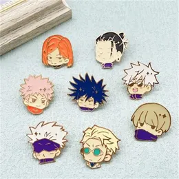 Personality Punk Style Character Avatar Metal Enamel Brooch Cartoon Cute Boy Anime Peripheral Badge Pin Jewelry Accessories Gift GC2486