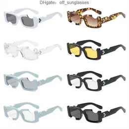 Mode Luxus Offs Weiße Rahmen Sonnenbrille Stil Quadrat Marke Sonnenbrille Pfeil x Rahmen Brillen Trend Sonnenbrille Helle Sport Reise Sonnenbrille 2024 EZTQ