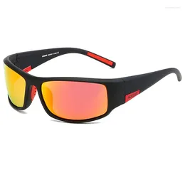 Sunglasses KDEAM Brand Fashion Men TR90 Polarized Sun Glasses Luxury Square Fishing Protection Eyewear Women Party Sport Trend Shades UV400