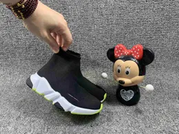 Marca designer crianças sapatos deslizamento-on sapato de bebê tamanho 26-35 caixa embalagem menina menino tornozelo botas multi cor opcional criança tênis nov25