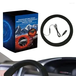 Steering Wheel Covers Warmer Heated Cover Protector Plug-in Quick Hand Anti-Slip Auto