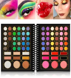 Eye Shadow Just Dance de039Lanci Professional 78 Color Notebook Design Full Makeup Eyeshadow Highlighter Blusher Lipstick Palet9700130