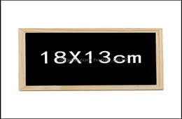 Arts And Crafts Gifts small Wooden Frame Blackboard 20X30Cm Double Side Chalkboard 18X13Cm Welcome Recording Creative Dec7013833