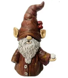 Decorative Objects Figurines Dwarf Elder Aromatherapy Statue Spirit Incense For Home Living Room Study Office Desk Decor Christmas Decorations Bulbs 231130