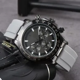 RLX Sapphire Multifunktion volle Funktion Sechs Stiche Herren Uhren alle Dialarbeit Quarz Top Luxury Marke Chronograph Clock Watch Rubber Uhrenband Männer 9865