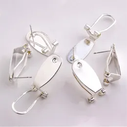 Taidian серебряные серьги для ногтей для женщин, серьги из бисера, ювелирные изделия, изготовление 50 шт., лот 286m