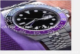 New Crown GMT II 126710 BLRO 40mm Jubilee Ceramic Bezel 시계 강철 팔찌 자동 패션 Men039S Watches Wrist Sapphire W9735177