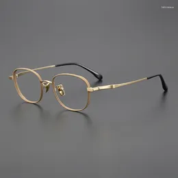 Sunglasses Frames 2023 Retro Glasses Frame Women Designer Pure Titanium Casual Optical Eyeglasses Myopia Reading Men Personalized Eyewear