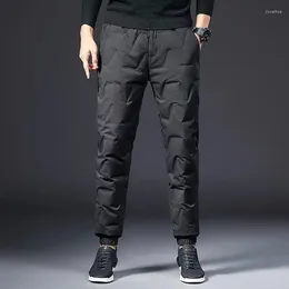 Men's Pants Winter Large Size Middle-aged Windproof Rainproof Outer Wear Casual Loose High Street Cotton-padded Trousers Male Clothes