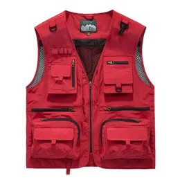 Спасательный жилет Buoy, уличный повседневный жилет для мужчин, дышащая спортивная куртка с несколькими карманами, жилет для рыбалки для мужчин 231201