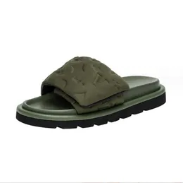 Deluxe Slide Designer tofflor Slipper Fashion Female Shoes Comfort Slippers Women's Slippers Slide Matte Sandaler Size36-42 V67