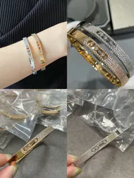 Klassisches Designer-Armband, neue Marke, 18 Karat Gold, Paar-Bangel, Männer, Frauen, Geburtstagsgeschenk, Muttertag, Schmuck, hochwertige Armbänder aus 316L-Titanstahl, Schmuck