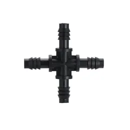 Equipamentos de rega reduzindo Tee de quatro vias Conector de jardim Mangueira Splitter Capilar Água Gramado Estufa Micro Sprinkler Gotejamento Irri Dhai2