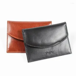 Card Holders The Cross-border First Layer Cattle Pickup Bag Simple Portable Sleeve Multi-function Storage Multi-card