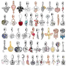 100% Authentic 925 Silver Charms Fit Pandoras Bracelets European and American Style Beads Womens DIY Making Pandents Luxury Jewelr246E