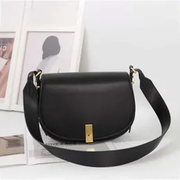 Polo Id Genuine Leather designer bags women saddle Shoulder purse Diagonal Cross Bag with Half Moon Saddle Bag 231115